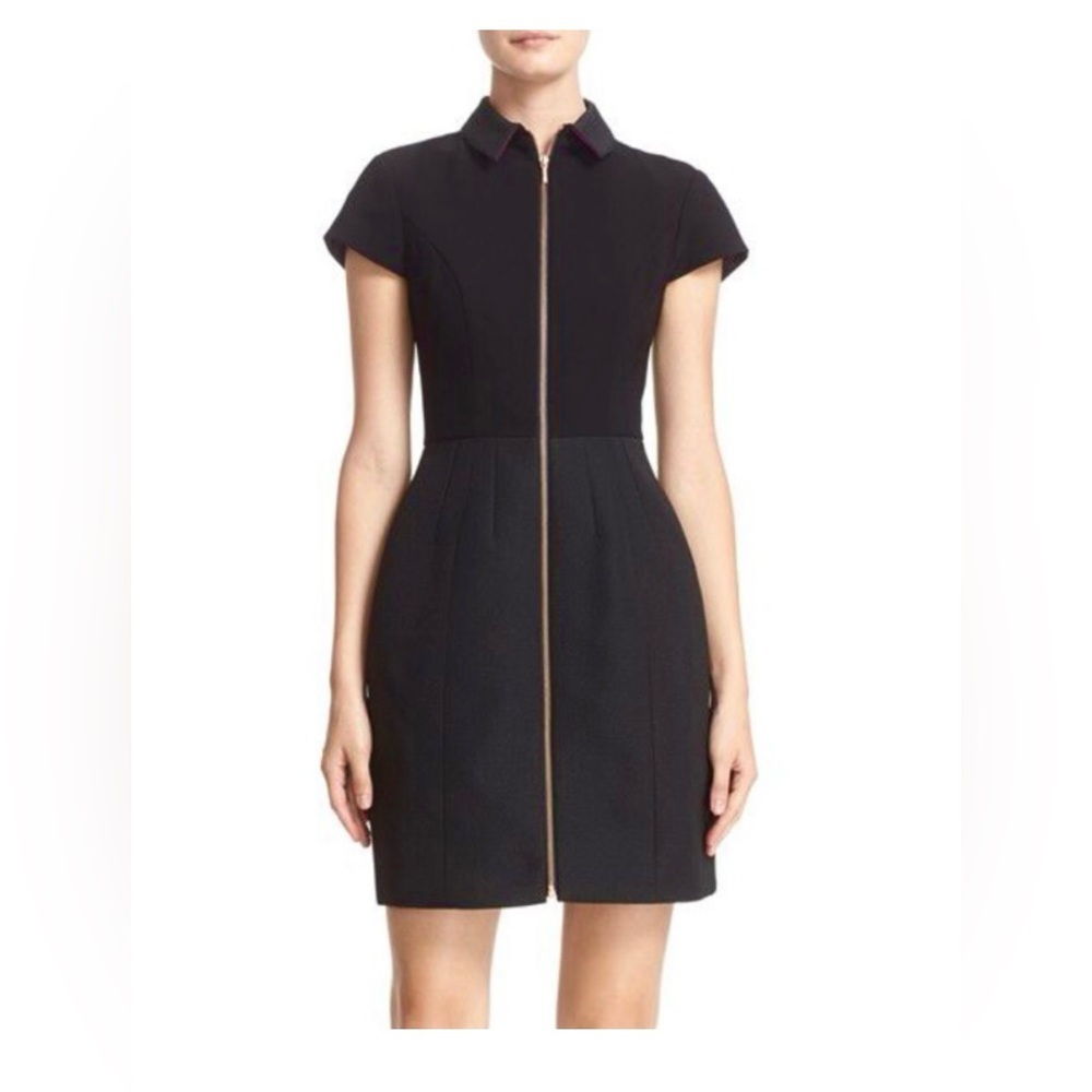 Ted Baker black zip-up dress